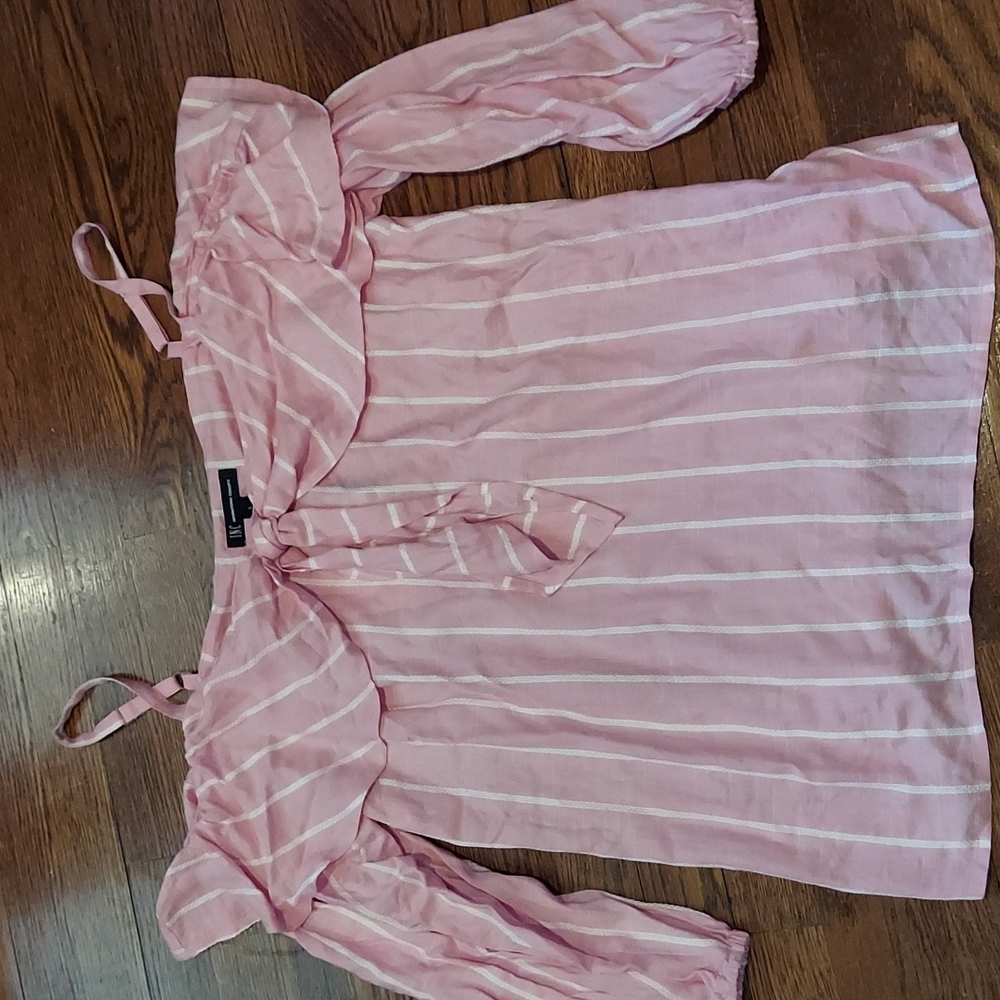 NWT Pink/white shirt